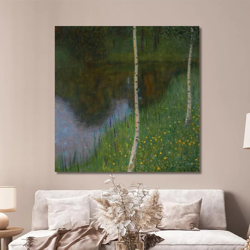 Seeufer Mit Birken Gustav Klimt