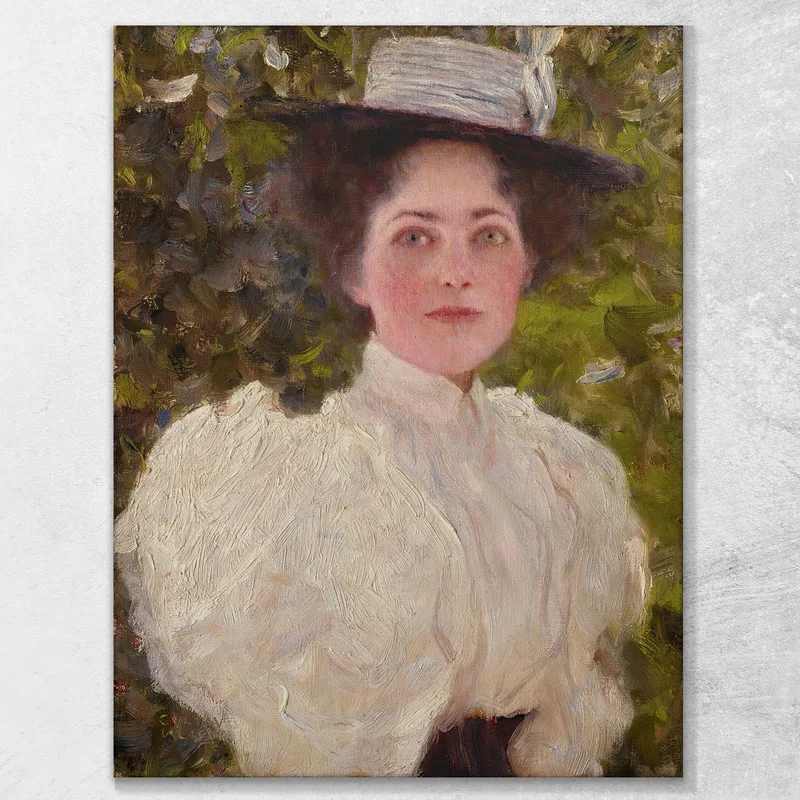 Mädchen Im Grünen Girl In The Foliage Gustav Klimt
