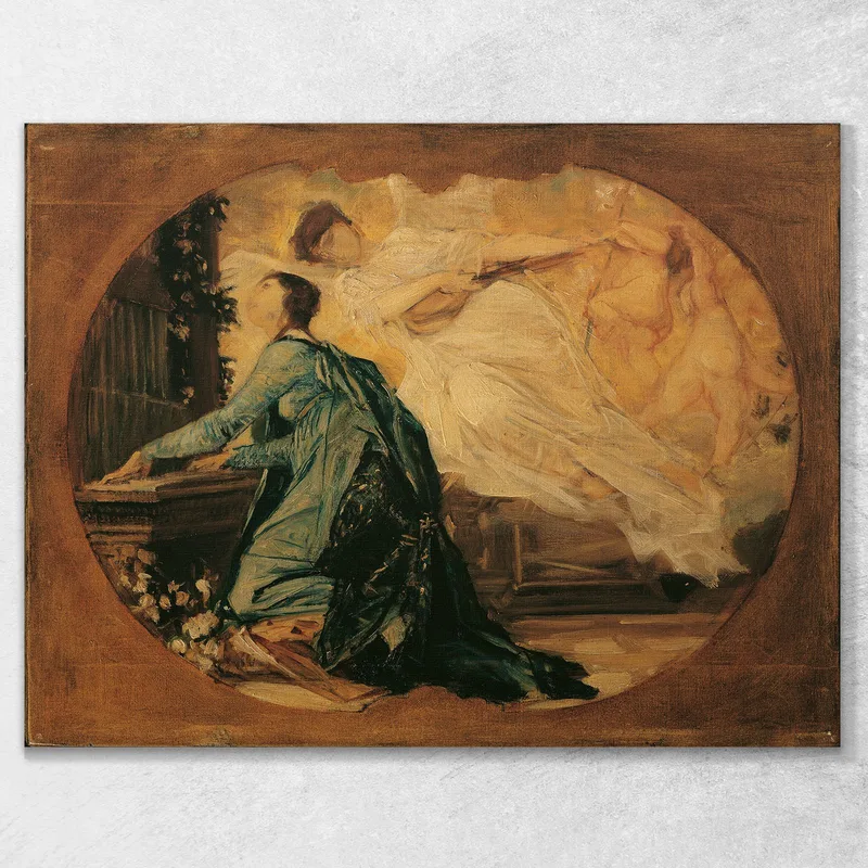 Orgelspieler Allegorie Der Kirchenmusik Gustav Klimt