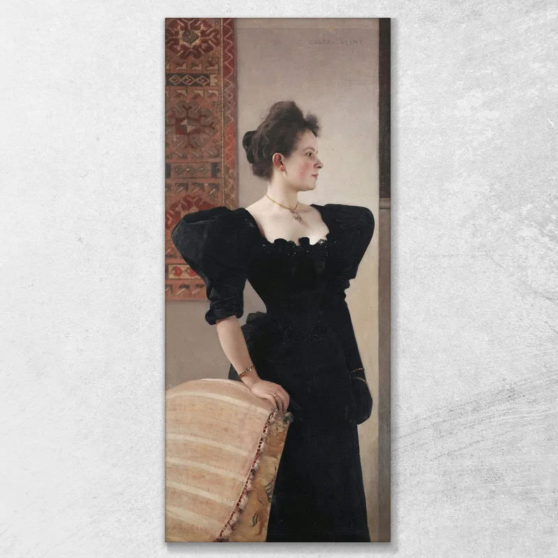 Porträt Einer Dame Marie Breunig Gustav Klimt