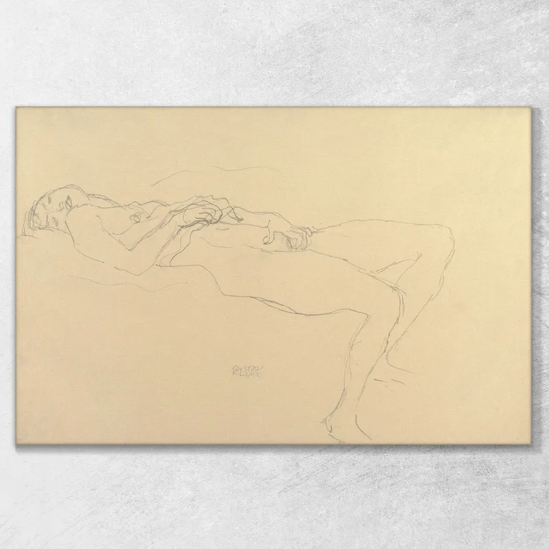 Nudo Sdraiato Gustav Klimt
