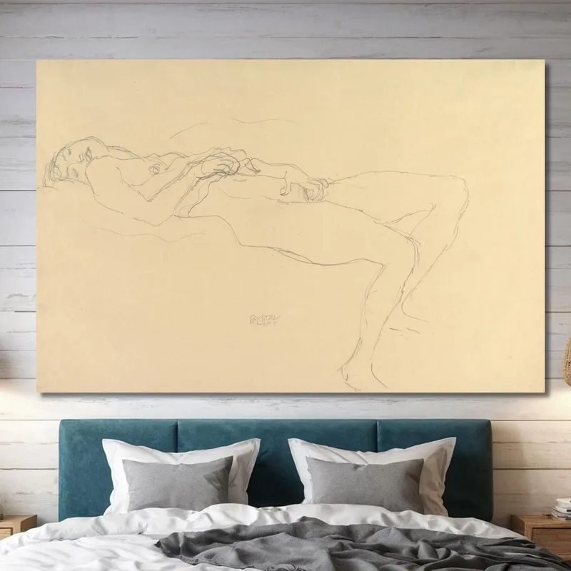 Nudo Sdraiato Gustav Klimt