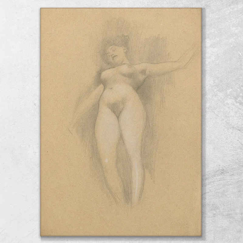 Flotando Sobre Un Fondo Oscuro Gustav Klimt