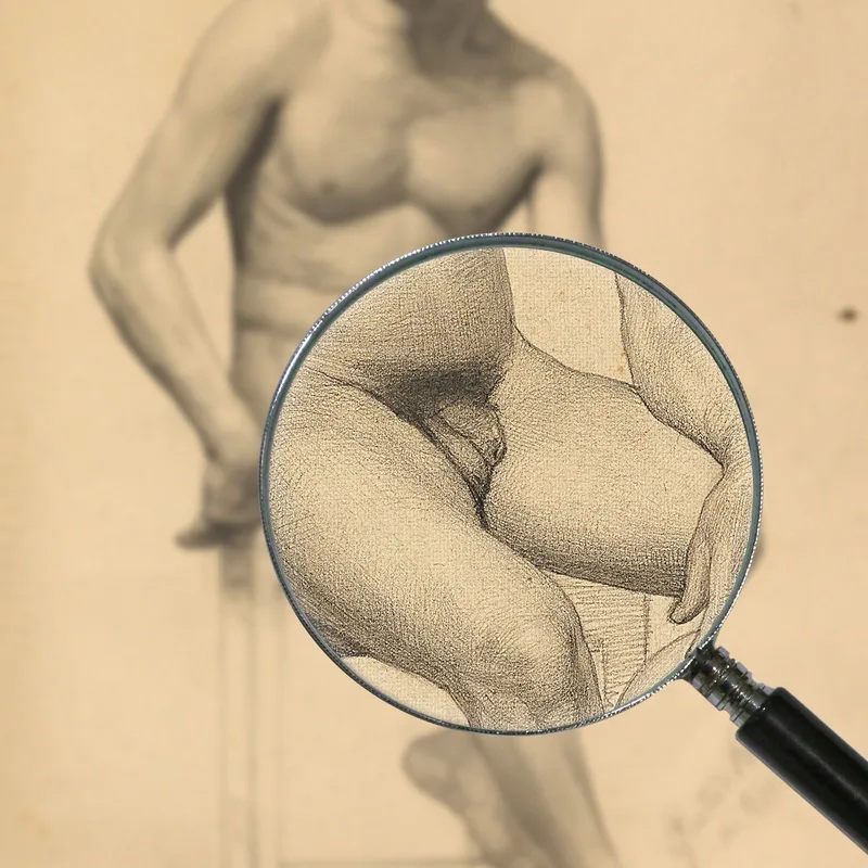 Nudo Maschile Seduto Gustav Klimt
