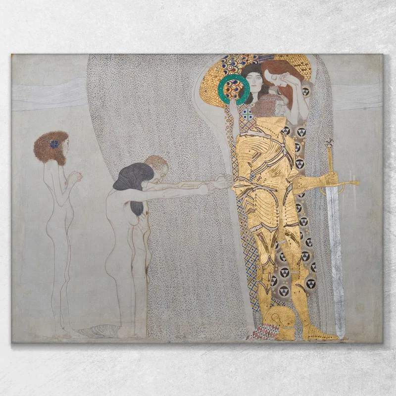 Beethoven Frieze The Sufferings Of Weak Humanity Gustav Klimt