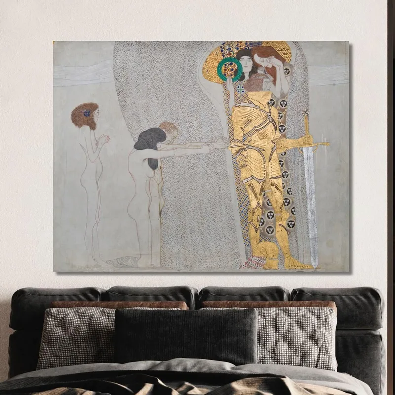 Beethoven Frieze The Sufferings Of Weak Humanity Gustav Klimt
