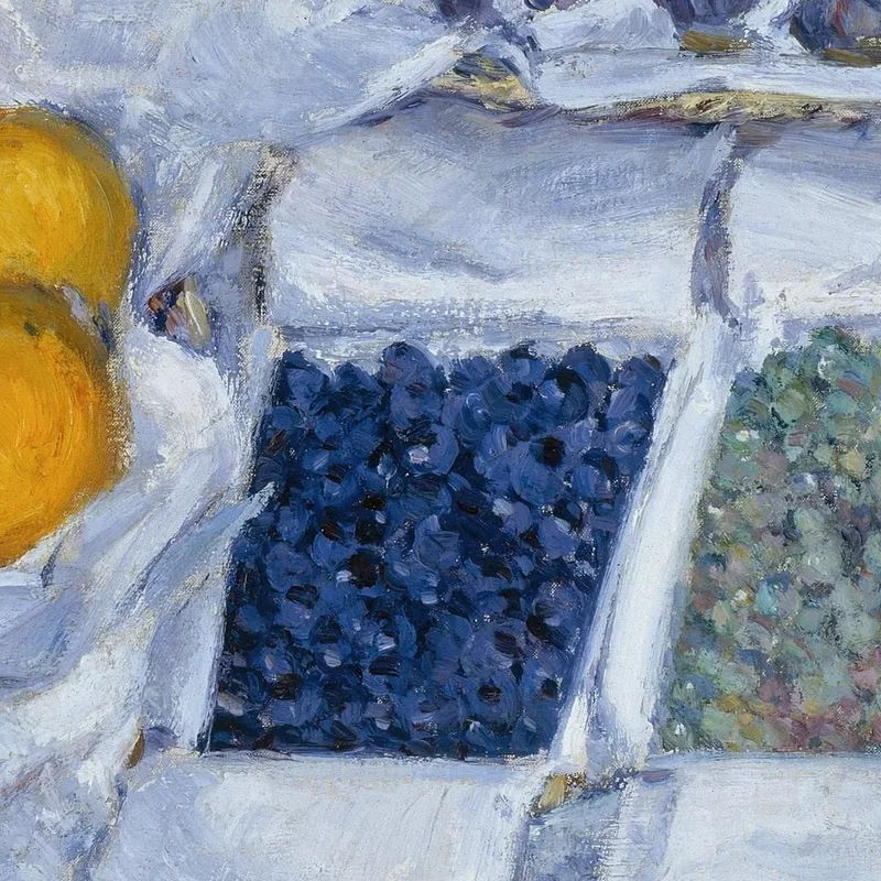 Fruta Exhibida En Un Soporte Gustave Caillebotte