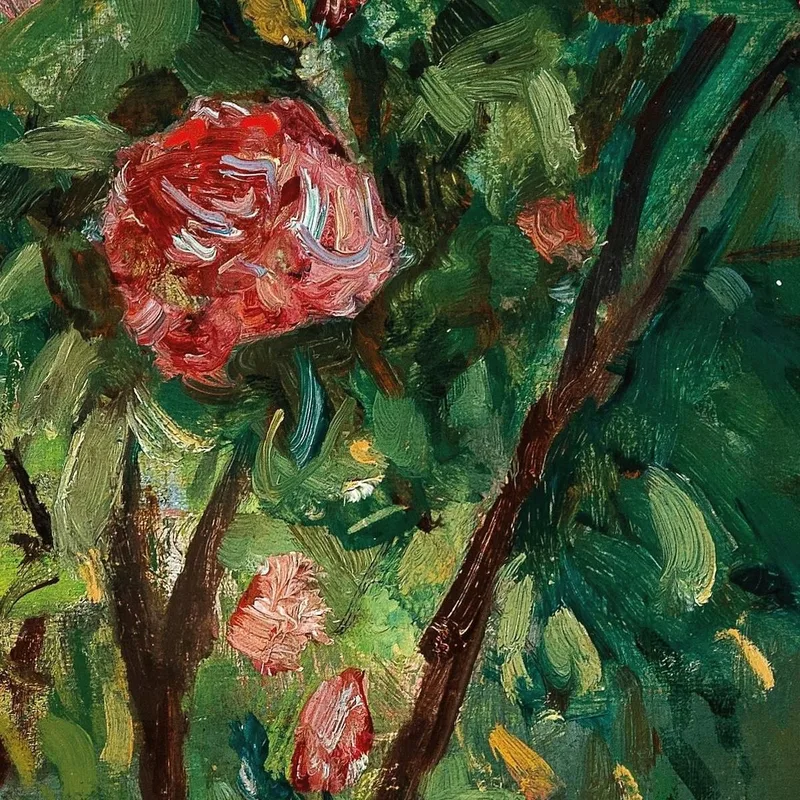 The Flowering Rose Bush Gustave Caillebotte