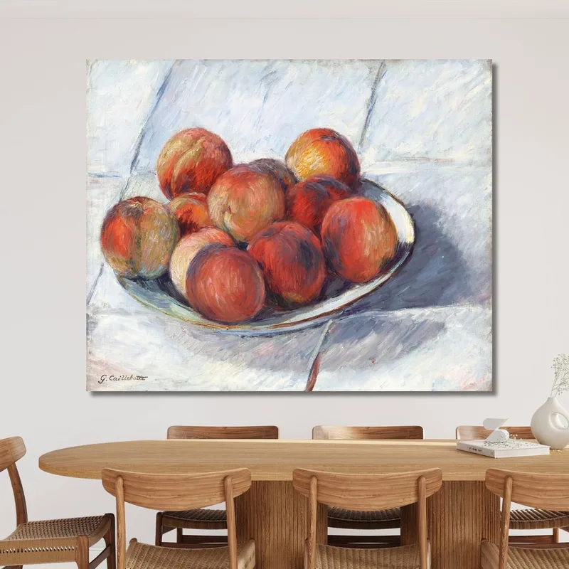 The Peach Plate Gustave Caillebotte