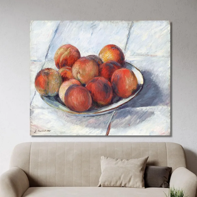 The Peach Plate Gustave Caillebotte