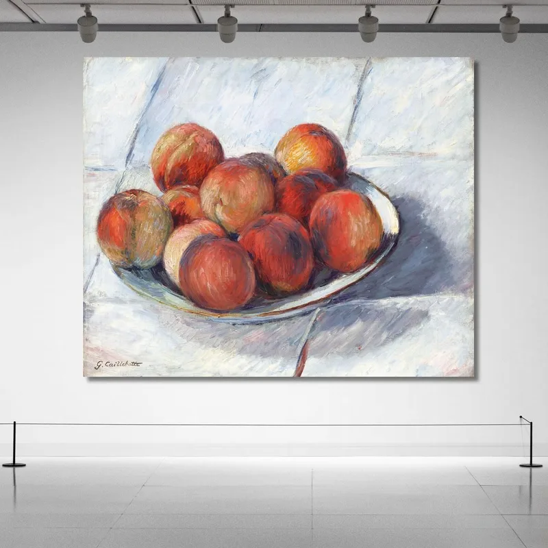The Peach Plate Gustave Caillebotte
