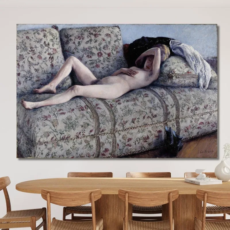 Nude On A Couch Gustave Caillebotte