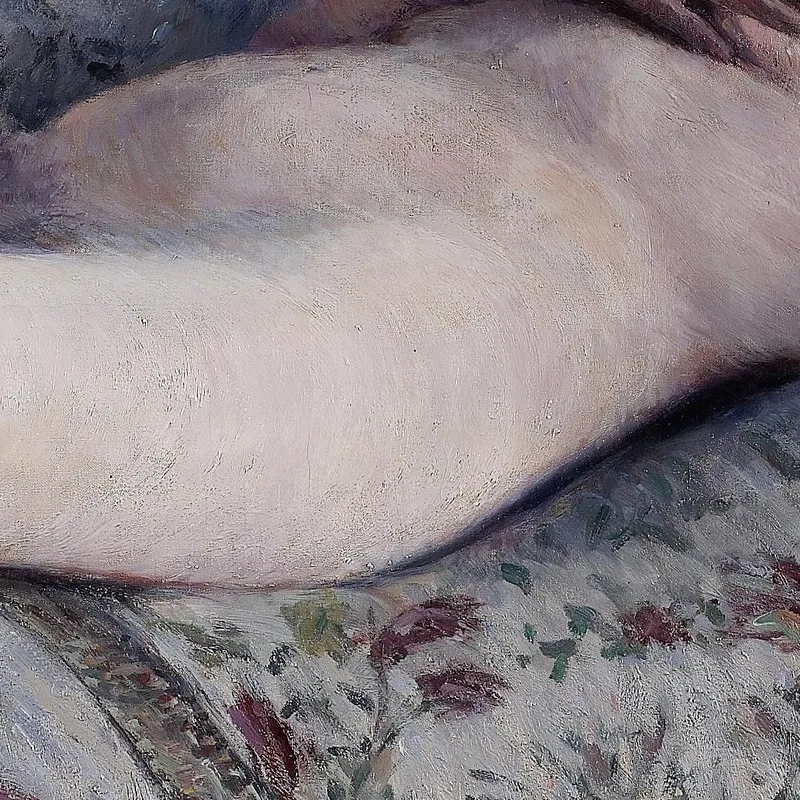 Nude On A Couch Gustave Caillebotte