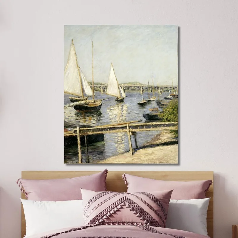 Sailing Boats At Argenteuil Gustave Caillebotte