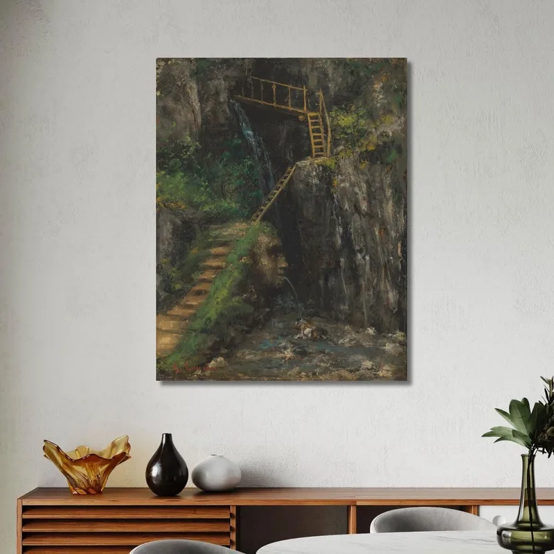 Les Gorges Des Saillon Gustave Courbet