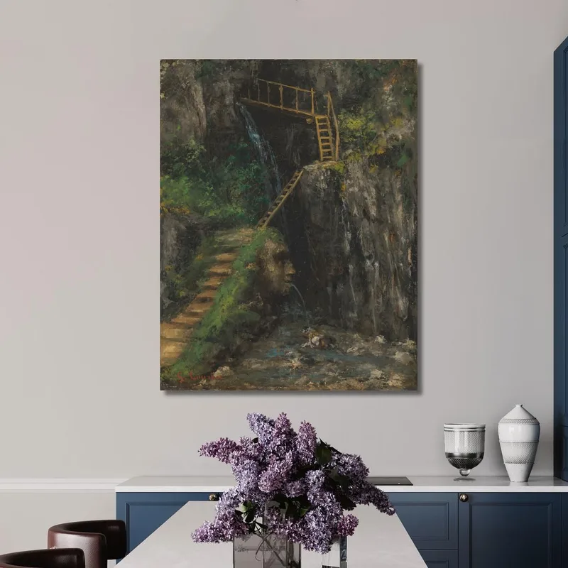Les Gorges Des Saillon Gustave Courbet