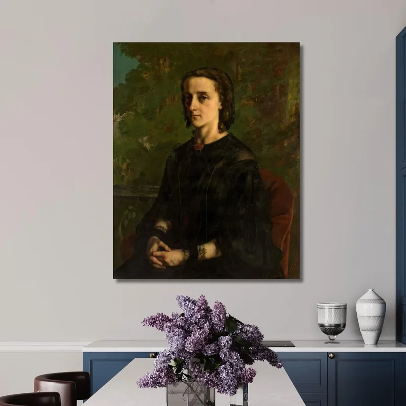 Madame Frederic Breyer Fanny Hélène Van Bruyssel Gustave Courbet