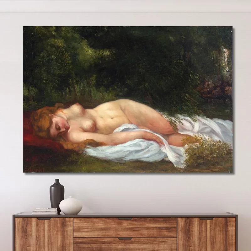 Nacktes Lügen Gustave Courbet