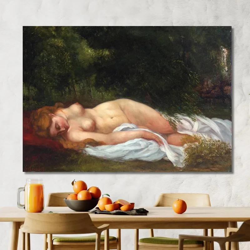 Nacktes Lügen Gustave Courbet