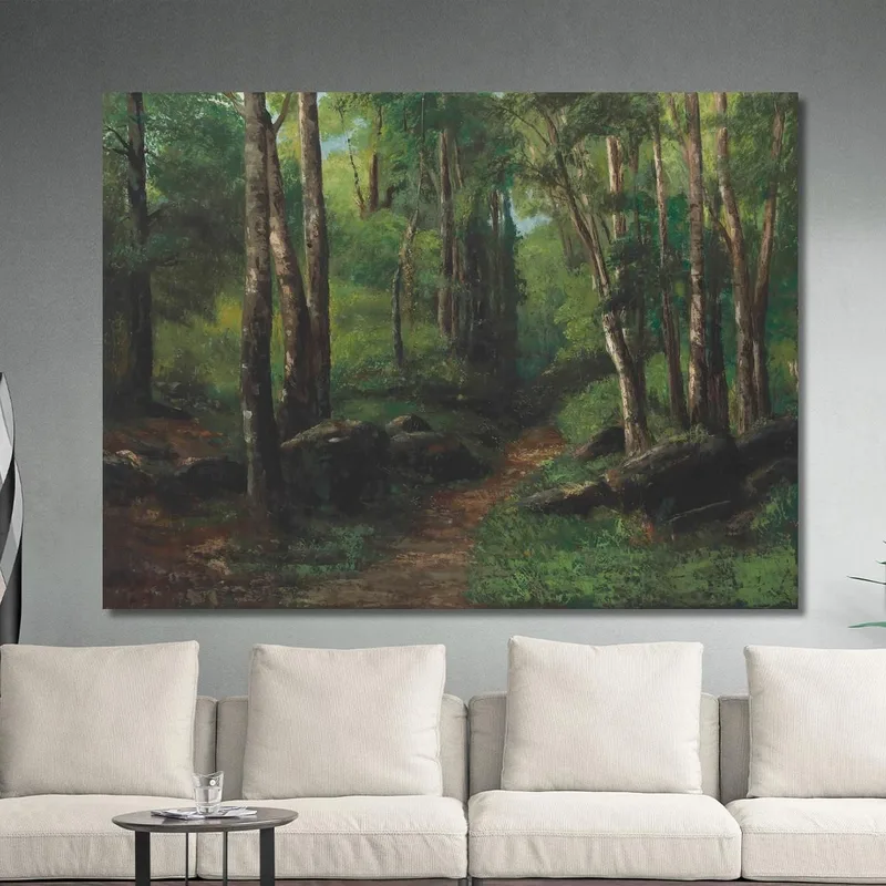 Path Through The Forest Gustave Courbet