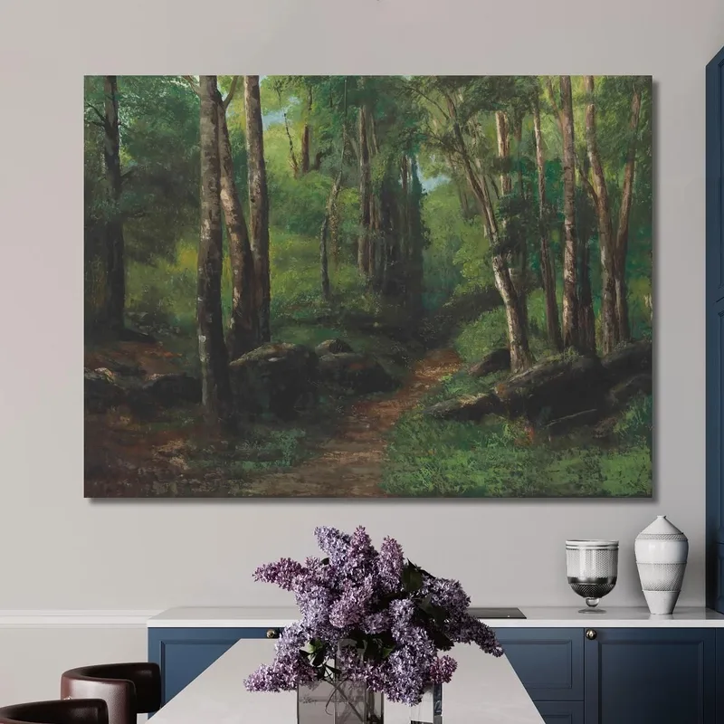 Path Through The Forest Gustave Courbet