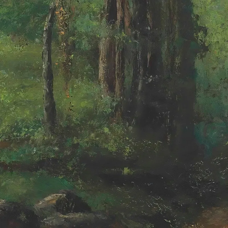 Path Through The Forest Gustave Courbet