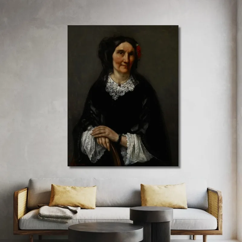 Ritratto Di Anika Psalmon Signora Robin Gustave Courbet
