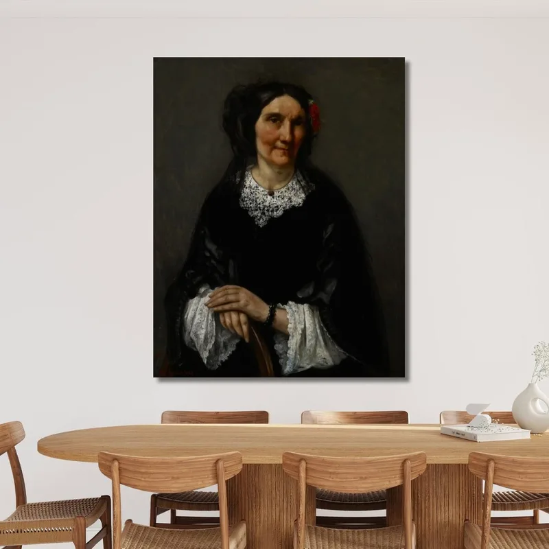 Ritratto Di Anika Psalmon Signora Robin Gustave Courbet