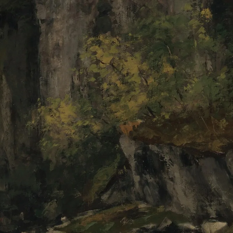 Fluss Und Felsen Gustave Courbet