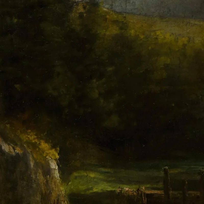 Arroyo De Rocas Abetos Gustave Courbet