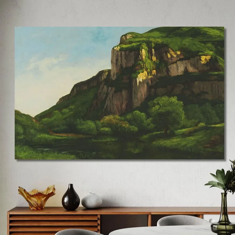 Felsen Bei Mouthier Gustave Courbet