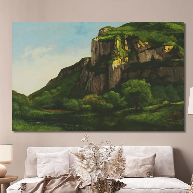 Felsen Bei Mouthier Gustave Courbet