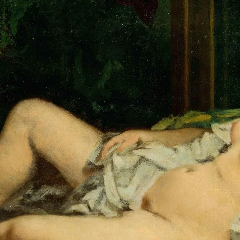 Durmiendo Desnudo Gustave Courbet
