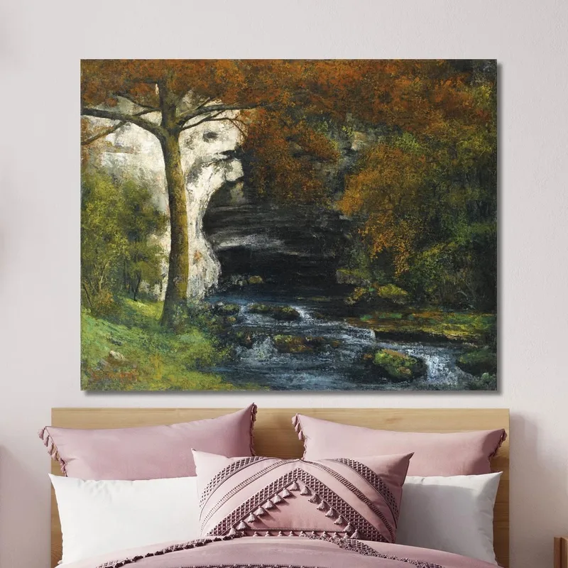 Sorgente Del Lison Presso Nans Gustave Courbet