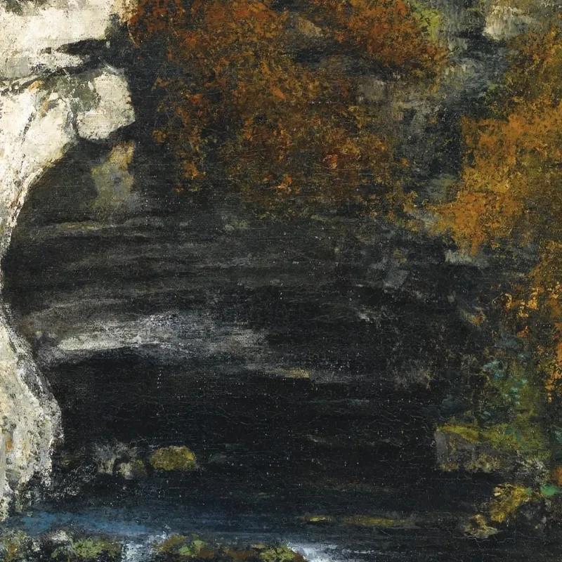 Sorgente Del Lison Presso Nans Gustave Courbet