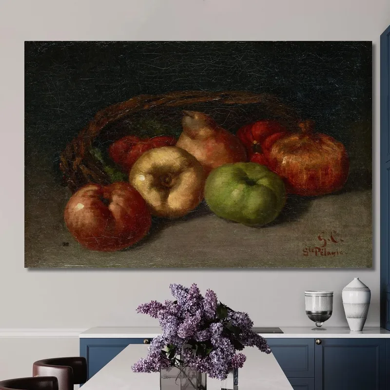Nature Morte Aux Pommes Poires Et Grenades Gustave Courbet