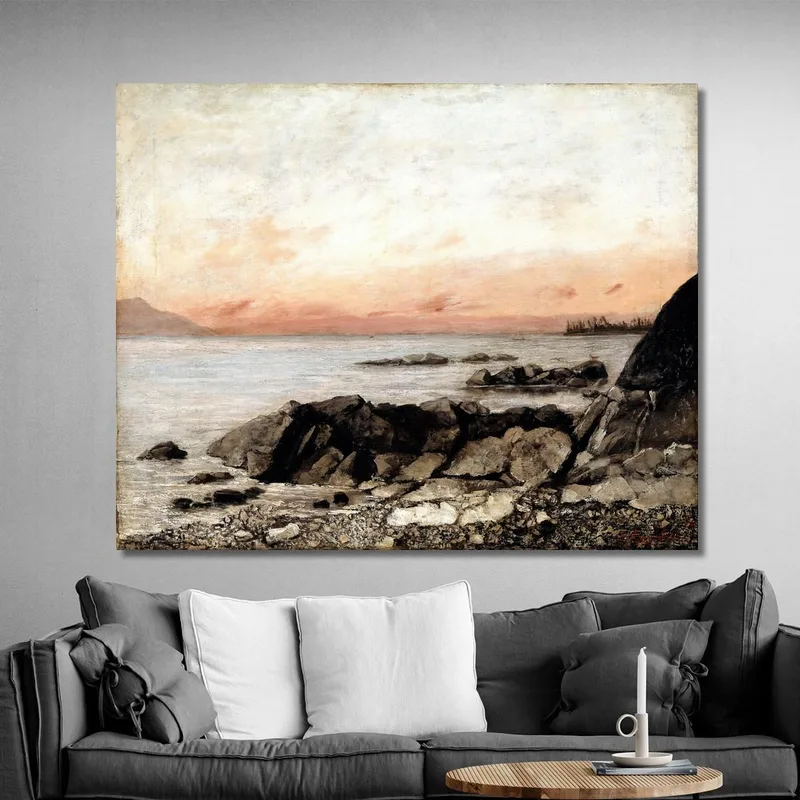 Tramonto Vevey Svizzera Gustave Courbet