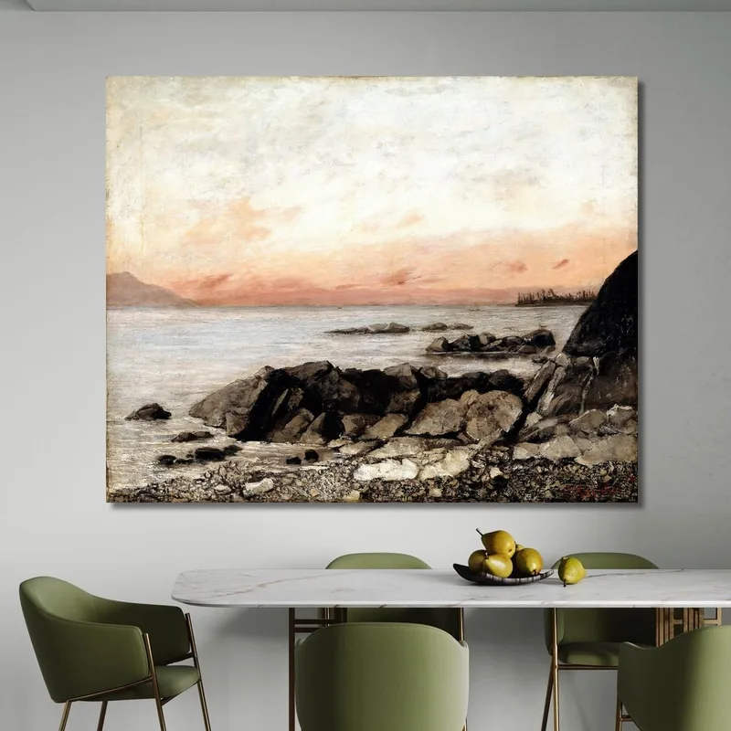 Tramonto Vevey Svizzera Gustave Courbet