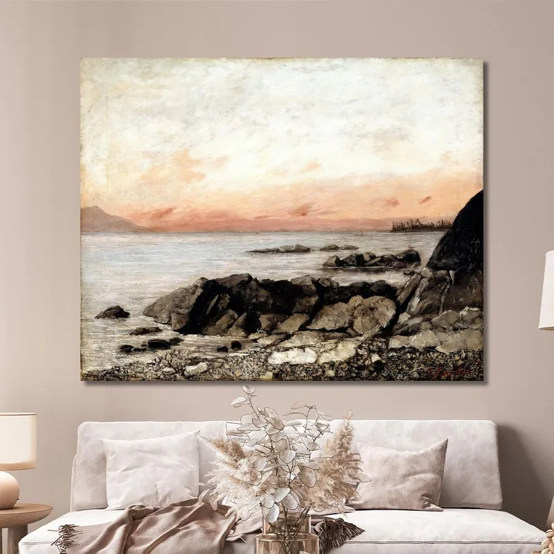 Tramonto Vevey Svizzera Gustave Courbet