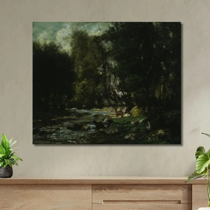 Der Bach Von Les Puits-Noir Gustave Courbet