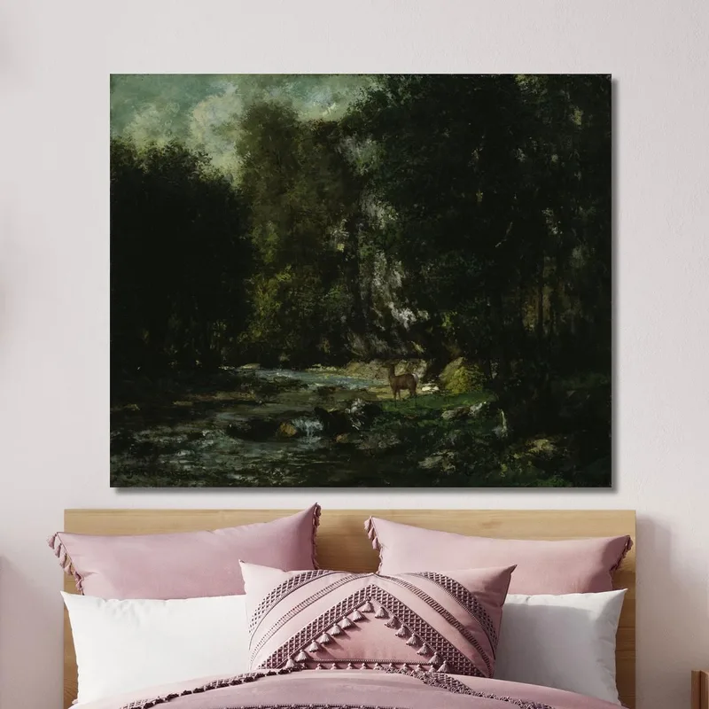 Der Bach Von Les Puits-Noir Gustave Courbet