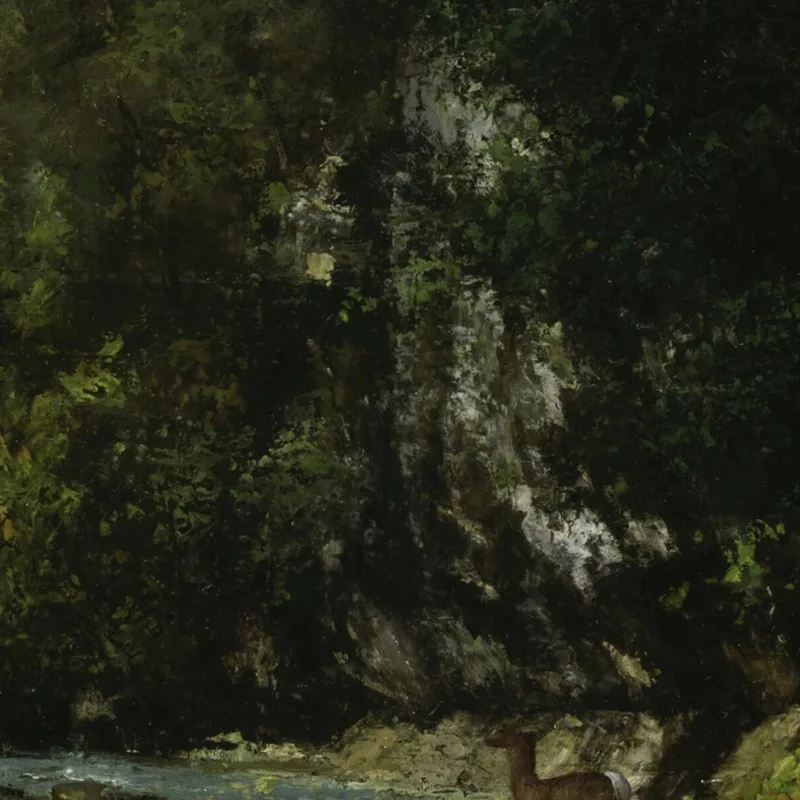 Der Bach Von Les Puits-Noir Gustave Courbet