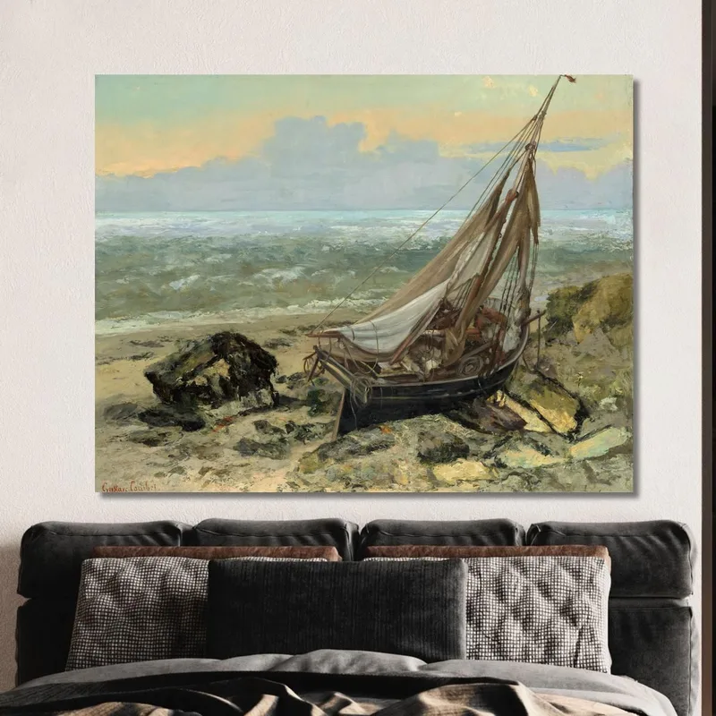 The Fishing Boat Gustave Courbet