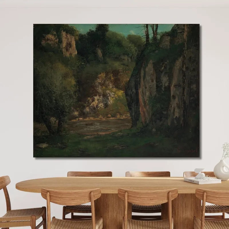 El Arroyo Escondido Gustave Courbet