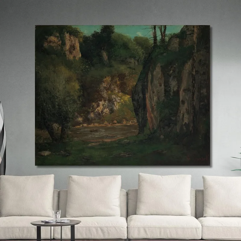El Arroyo Escondido Gustave Courbet