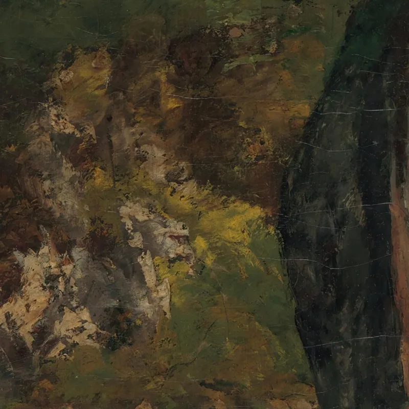 El Arroyo Escondido Gustave Courbet