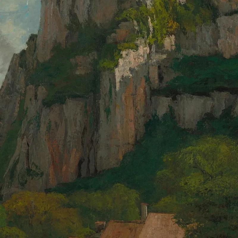 Le Rocher De Hautepierre Gustave Courbet