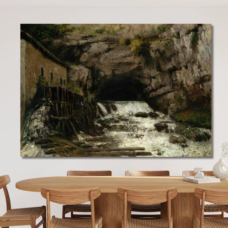 Die Quelle Der Loue Gustave Courbet