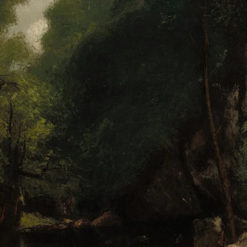 The Valley Of Les Puits-Noir Gustave Courbet