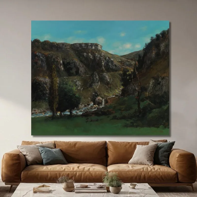 Valle Della Loue Vicino A Mouthiers-Haute-Pierre Gustave Courbet